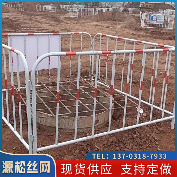 38管鐵馬護欄黃黑相間施工警示隔離欄1.2*2m無縫鐵管路障防撞分流