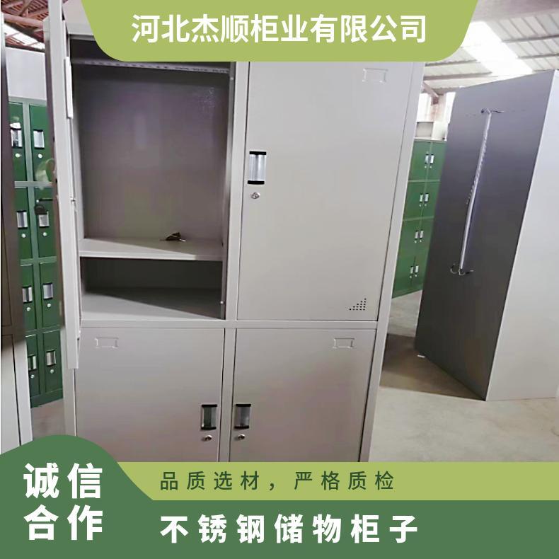 金屬鐵皮儲(chǔ)物柜子靜電噴涂簡(jiǎn)約雙層可定制杰順按需供應(yīng)