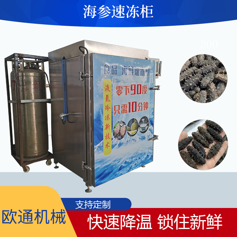 八爪魚液氮速凍機(jī)超低溫海鮮速凍流水線小型速凍柜