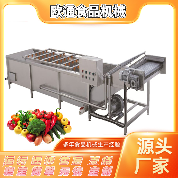 醬菜去鹽漬噴淋清洗設(shè)備工業(yè)水果蔬菜氣泡清洗機(jī)