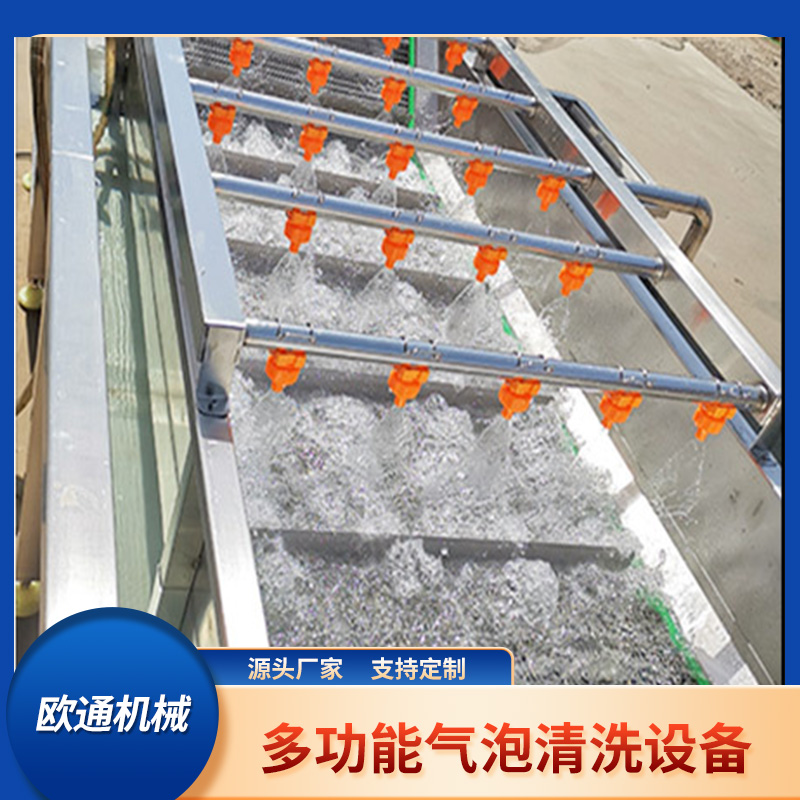 大型果蔬氣泡清洗機(jī)商用貝殼海鮮噴淋式?jīng)_浪清洗機(jī)