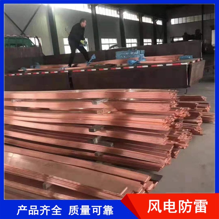 風(fēng)電防腐導(dǎo)電銅包鋼接地扁線25*4銅覆鋼扁帶40*4