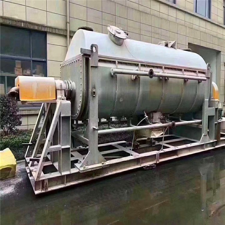 供應二手空心槳葉干燥機槳葉式污泥干燥機不銹鋼材質(zhì)可抽真空