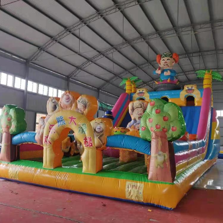 沃金游樂充氣移動(dòng)水上樂園兒童闖關(guān)可拆卸支架游泳池加厚耐磨