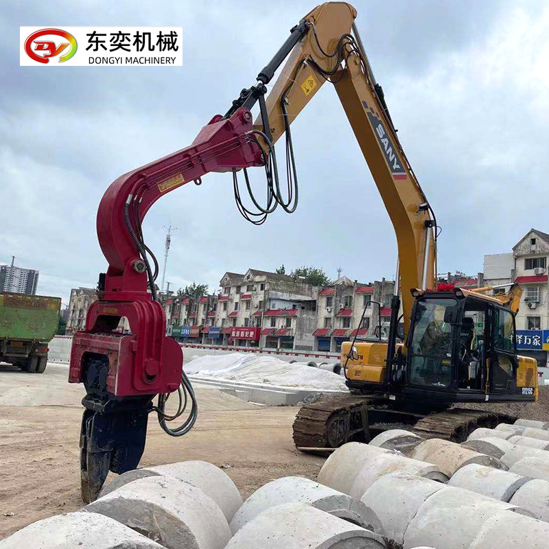 打樁錘挖機(jī)打鋼板樁機(jī)光伏管樁鋼護(hù)筒打樁機(jī)
