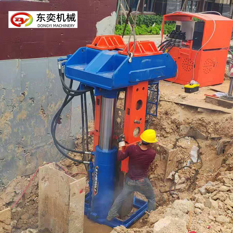 拔除H鋼ms工法工字鋼施工機械h鋼液壓拔樁機