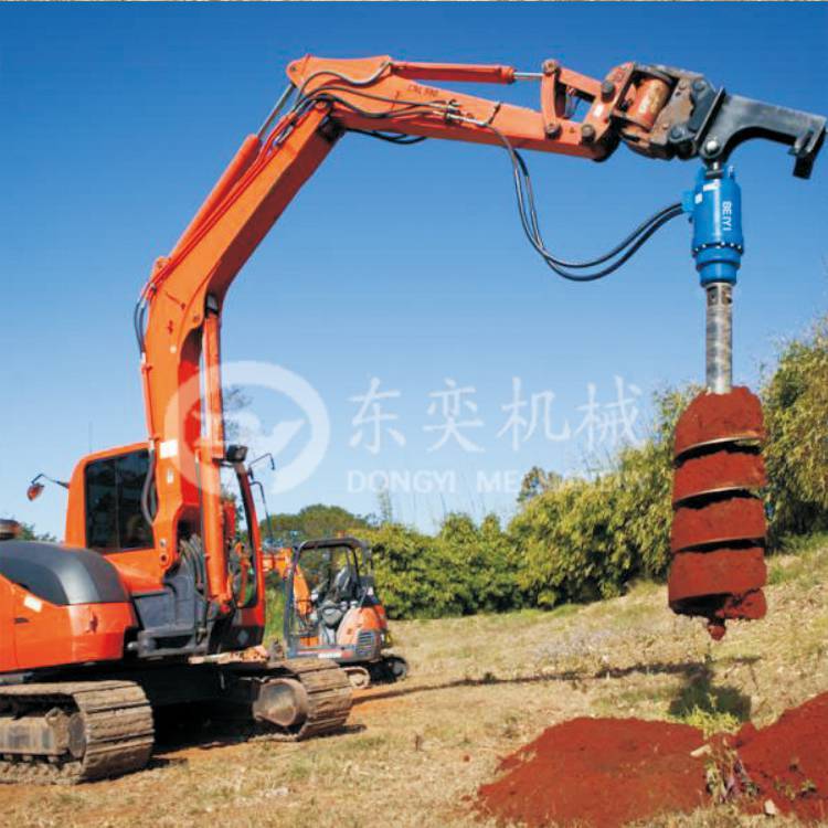小挖掘機改裝鉆機鉆孔鉆洞設(shè)備