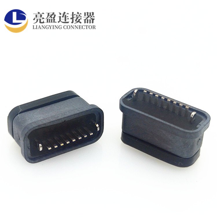 USB3.1閫ｆ帴鍣═YPE-C闃叉按姣嶅骇8P鐩寸珛寮忔彃鏉縇=6.8MMtype-c鎺ュ彛