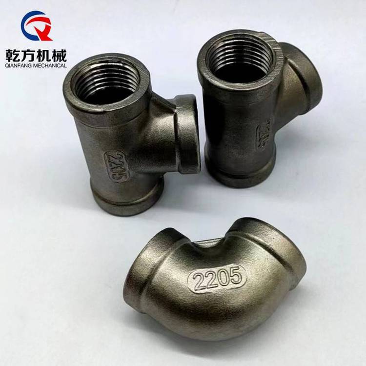 2205內(nèi)絲三通2205內(nèi)絲彎頭雙相鋼內(nèi)螺紋三通彎頭