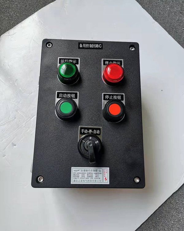 言泉BZC8050-A2D2K1G防爆防腐操作柱廠家戶外現(xiàn)場立柱操作控制箱