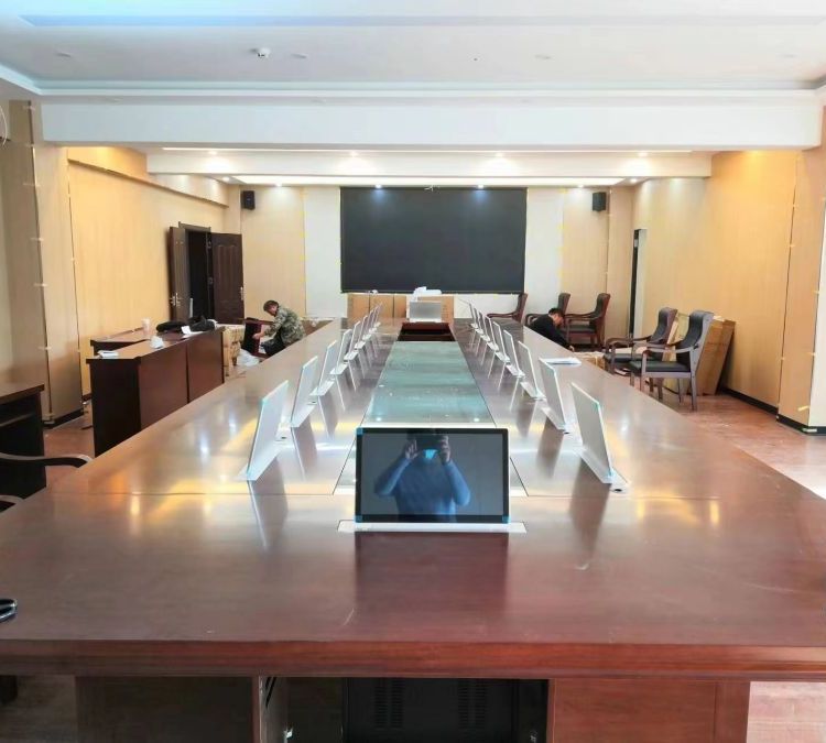 超薄23.8寸液晶屏升降一體機(jī)美格無紙化會(huì)議系統(tǒng)