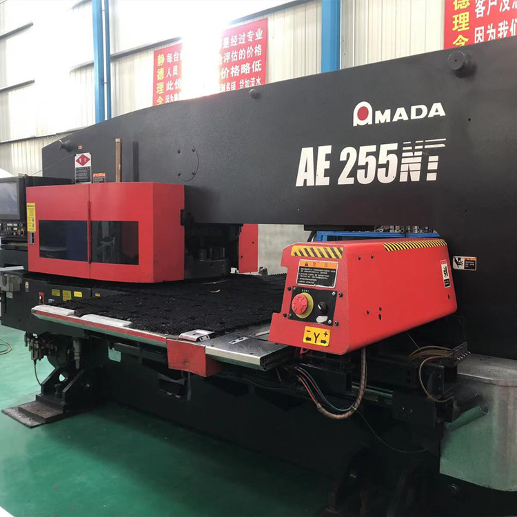 出售精品二手阿瑪達伺服數(shù)控沖床AE255NT，激光切割機，靜德公司