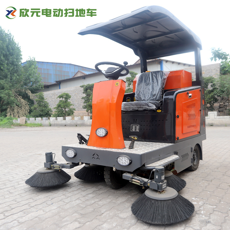 遮陽(yáng)款電動(dòng)掃地車小型道路清掃車景區(qū)園林路面清潔車吸掃一體