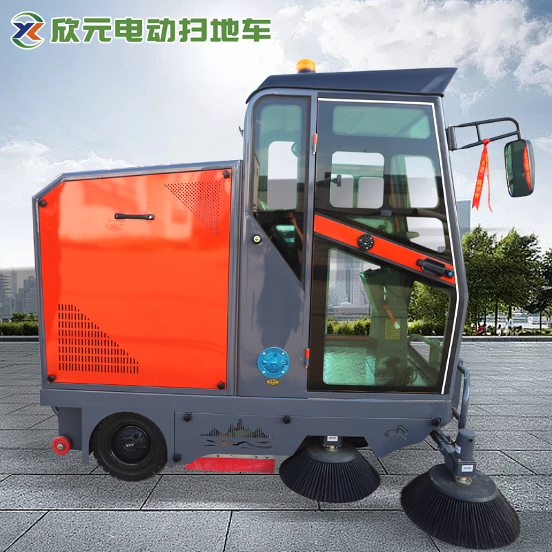 XF2100型五刷電動掃地車多功能掃路車灑水降塵清掃車支持定制