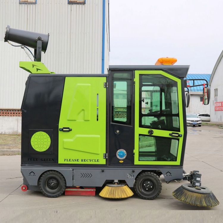 工廠車間清潔掃地車吸塵式道路清掃車物業(yè)電動(dòng)環(huán)衛(wèi)保潔垃圾車