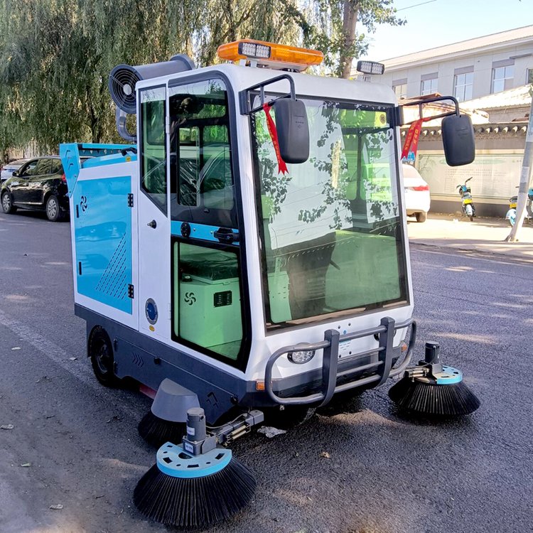 室內(nèi)戶外多功能電動(dòng)掃地車車間倉庫清掃車鈑金鋼材車身堅(jiān)固耐用
