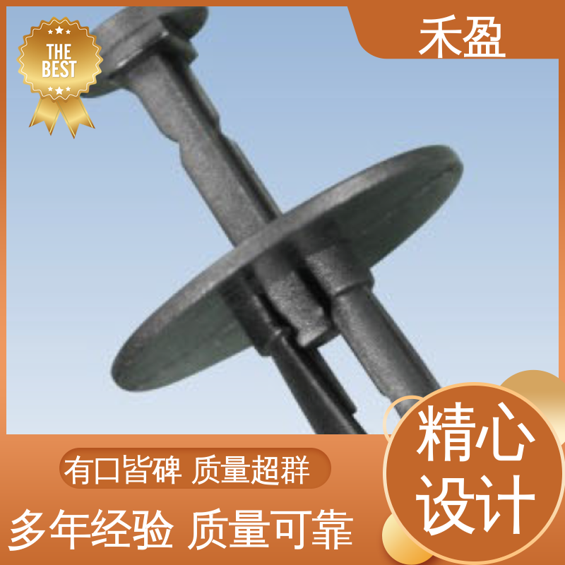 大頭塑膠尼龍鉚釘圣誕樹形倒刺螺絲旋進式廠家