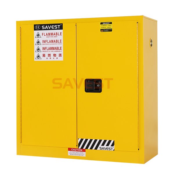 30加侖黃色化學(xué)品柜實(shí)驗(yàn)室防火柜危險(xiǎn)化學(xué)品儲存柜