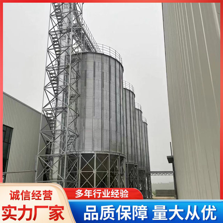聯(lián)豐裝配式糧食儲存?zhèn)}600T菜籽筒倉收糧單位用小麥鋼板倉廠家