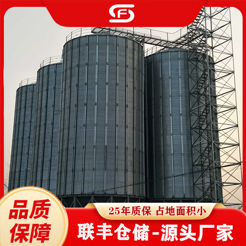 聯(lián)豐倉儲飼料成品散裝倉500噸糧食儲存鋼板倉氣密性好適用范圍廣