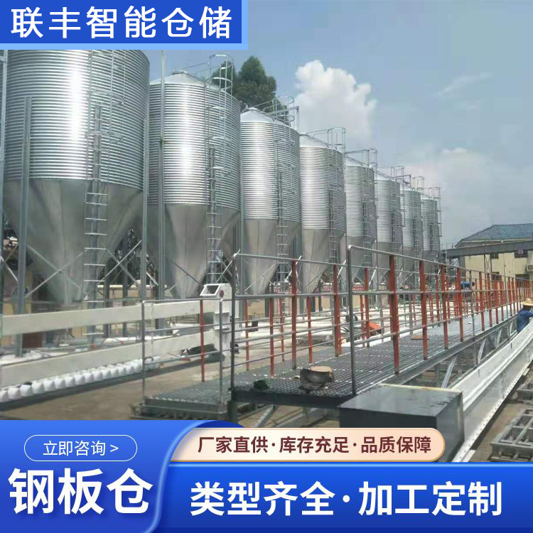 聯(lián)豐1000噸大型谷倉立式玉米筒倉室外糧食風(fēng)干倉