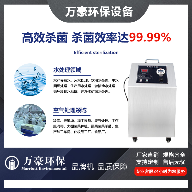 萬(wàn)豪環(huán)?？諝庠闯粞醢l(fā)生器食品廠臭氧消毒機(jī)空間處理異味臭氧機(jī)