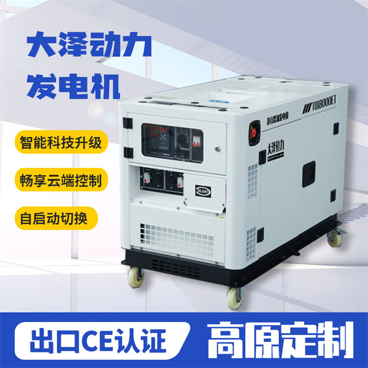 大澤動(dòng)力12kw靜音柴油發(fā)電機(jī)TO16000ET風(fēng)冷水冷車載高原低溫啟動(dòng)