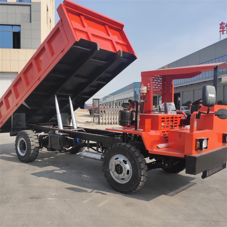 地下運(yùn)渣6噸后驅(qū)礦車礦山隧道運(yùn)輸四輪工程車后翻自卸式礦用車