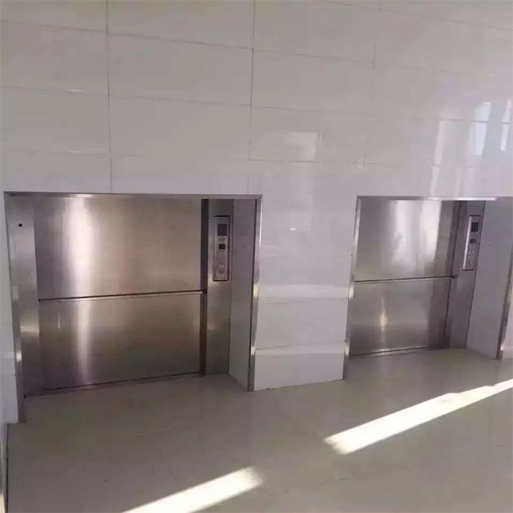 酒店曳引傳菜電梯定制迅嘉淄博無機房傳菜梯動力配重牽引