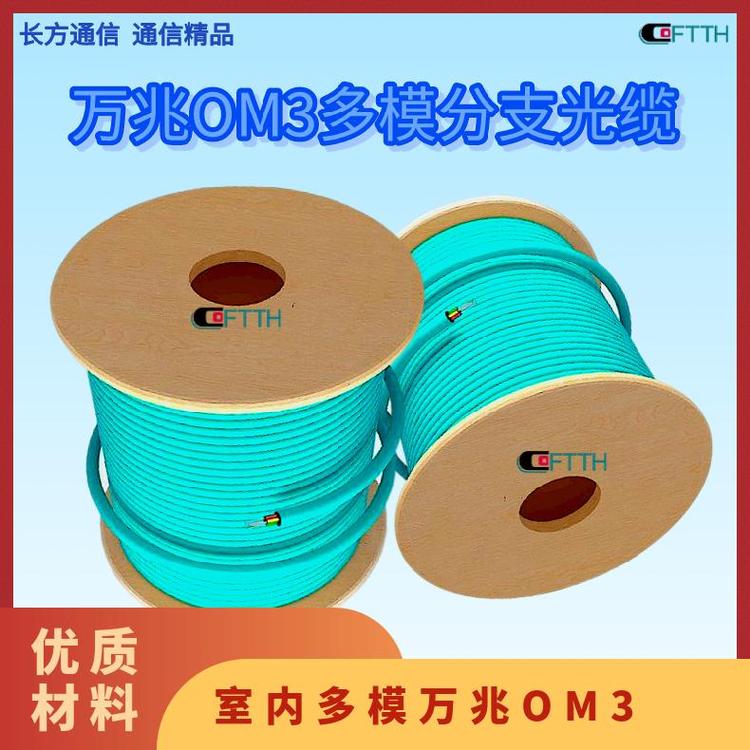 室內(nèi)多模萬(wàn)兆o(hù)m3光纜12芯型號(hào)GJPFJH-OM3-300數(shù)據(jù)機(jī)房通信軟光纖