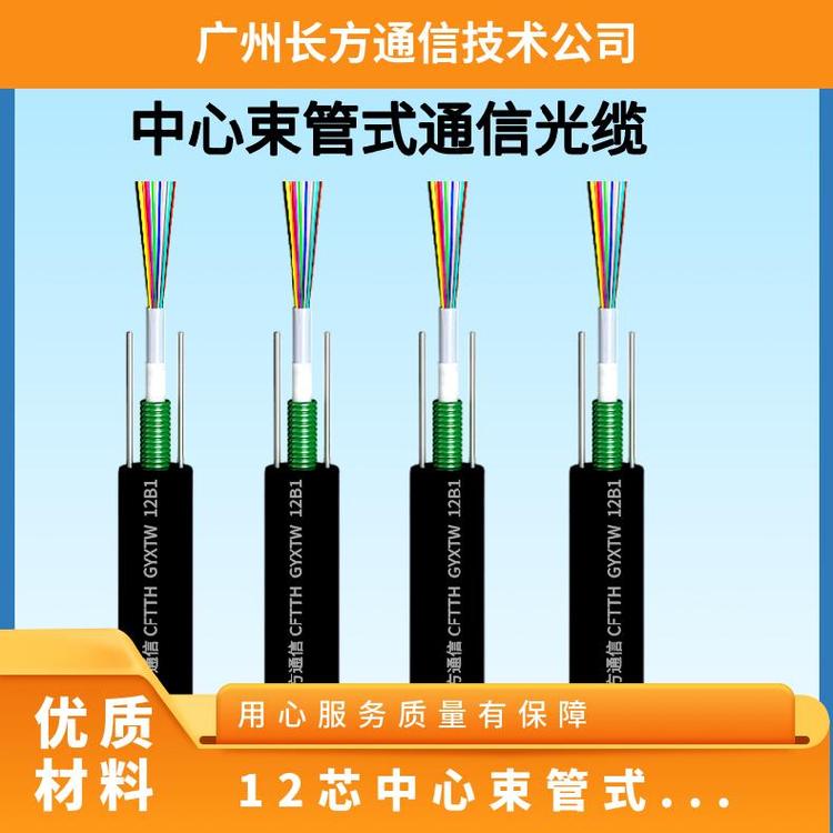 12芯室外單模輕鎧光纖型號GYXTW-12B1.3中心束管式鎧裝光纜