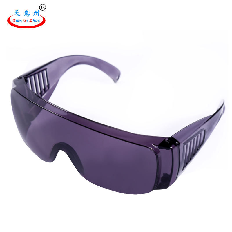 天意州玻璃鏡片加厚PC護(hù)目鏡百葉窗防護(hù)眼鏡