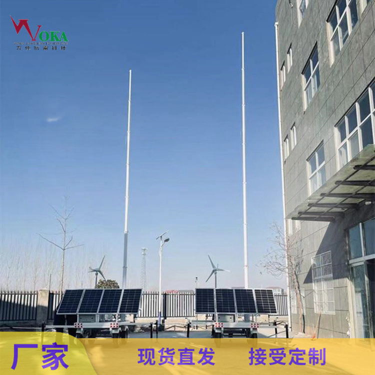 25米手動自動升降避雷針，8米電動水平伸縮推桿，方形絲桿升降桿
