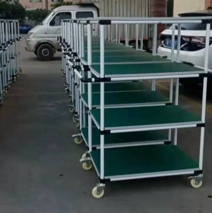 精益管手推車定制物流周轉(zhuǎn)車盛達鑫誠意打造好用不貴