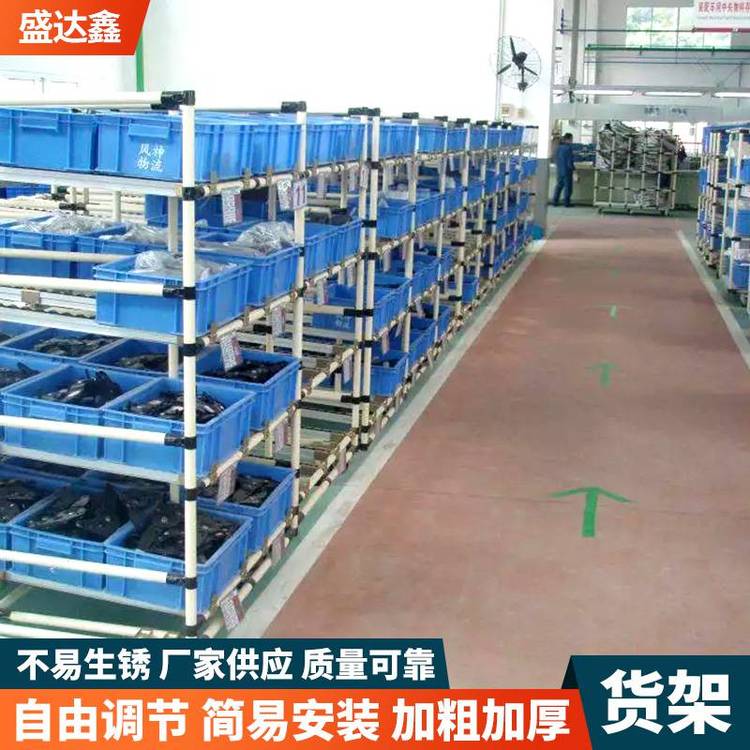 重型倉儲(chǔ)設(shè)備不銹鋼方通貨架工廠暫存物料架