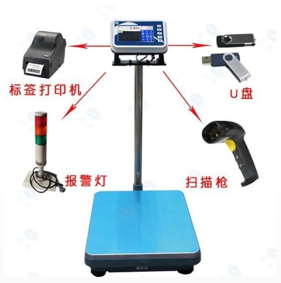 自動存儲數(shù)據(jù)打印電子秤可打印產(chǎn)品名稱\/型號\/規(guī)格電子稱0-150kg
