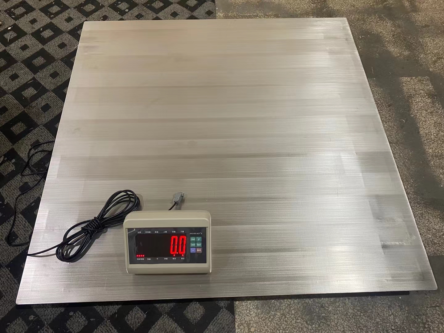 稱貴重金屬2000公斤地磅稱1.2m*1.5m臺面3000kg雙層帶框電子磅