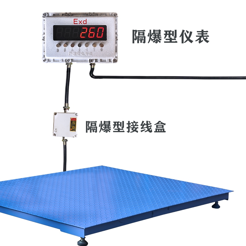 加厚型1.5噸不銹鋼地磅秤1-3噸1.2m*1.5m防爆隔爆化工廠電子地稱
