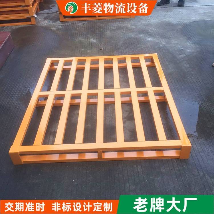 豐菱倉(cāng)庫(kù)倉(cāng)儲(chǔ)設(shè)計(jì)半鋪田字卡板四面進(jìn)叉貨物周轉(zhuǎn)鐵卡板定制