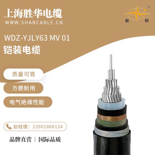 勝華新昕電纜WDZ-YJLY63MV01絕緣鋼帶鎧裝質(zhì)量保障
