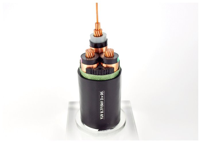 勝華電纜YJV8.7\/15kV3×95銅芯導(dǎo)體交聯(lián)聚乙烯絕緣電力電纜