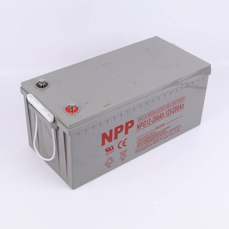 耐普蓄電池12V200AHUPS鉛酸免維護(hù)NPG200-12太陽能膠體