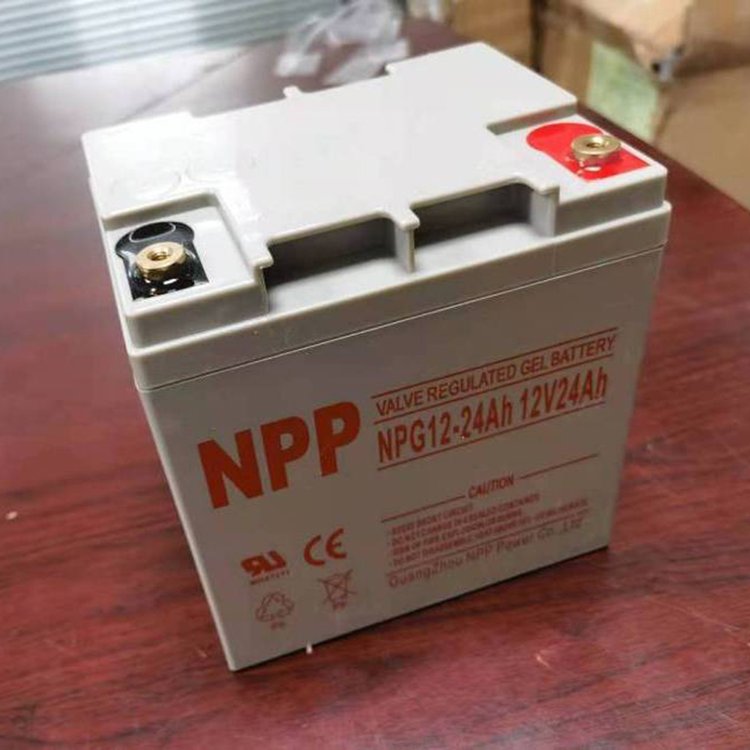 耐普NPG12-24免維護(hù)NPP蓄電池12V24AH消防直流屏后備應(yīng)急電源