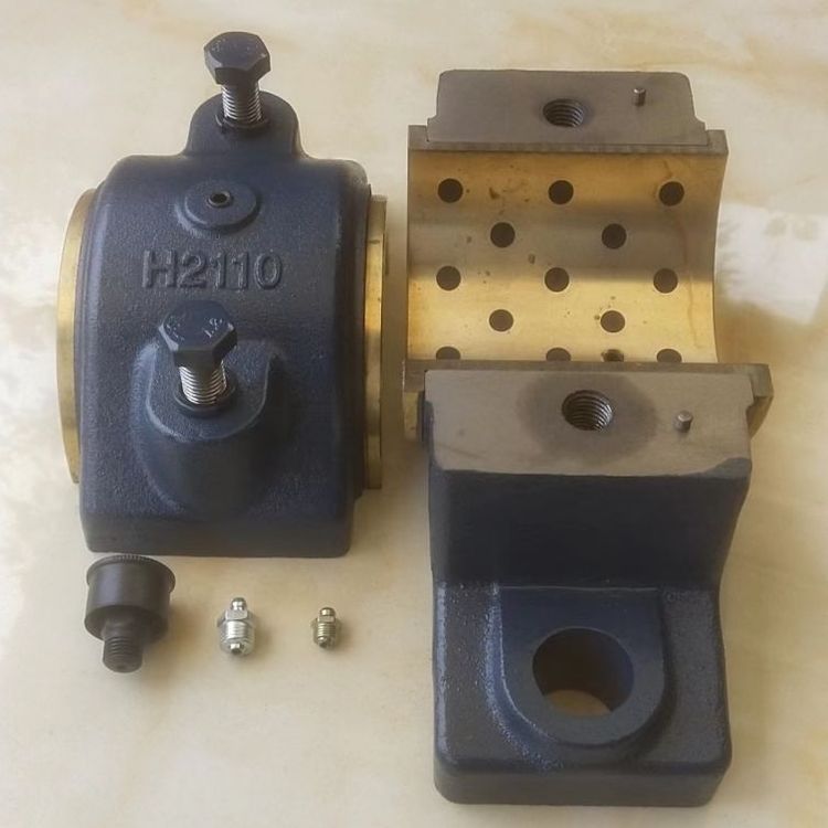 XSWRH2110對開式二螺柱正滑動軸承座鑄鐵材質(zhì)用于軸徑110mm