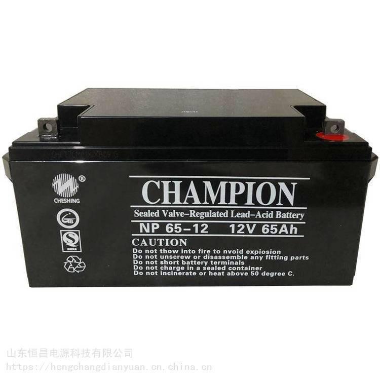 冠軍蓄電池NP65-1212V65AH鉛酸免維護閥控式UPSEPS電源太陽能可用