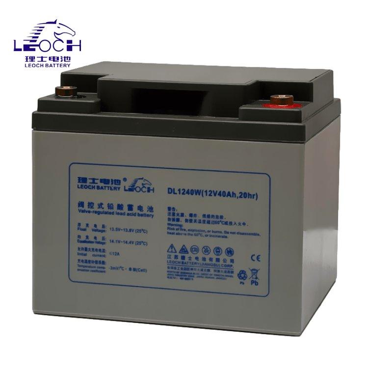 LEOCH理士蓄電池DJM1240S鉛酸免維護12V40AHUPS\/EPS電源直流屏