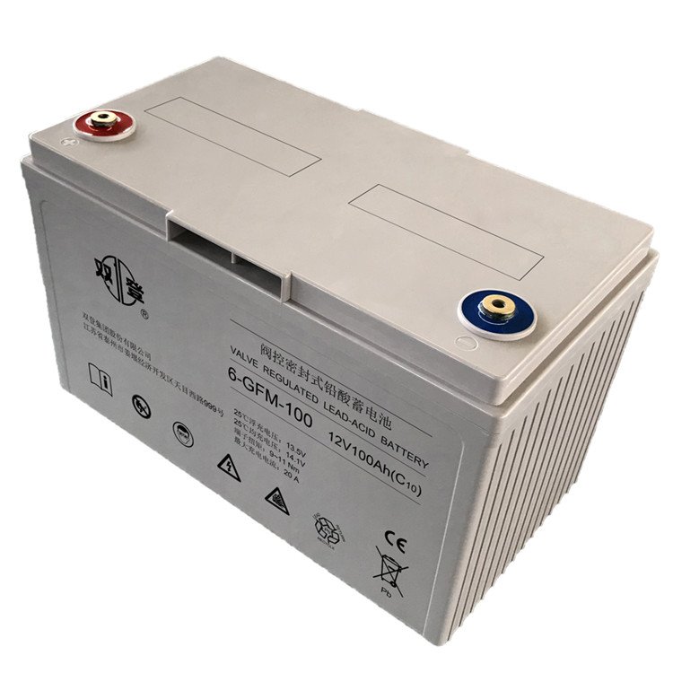 雙登蓄電池12V100AH電壓容量6-GFM-100直流屏UPS電源配套電瓶