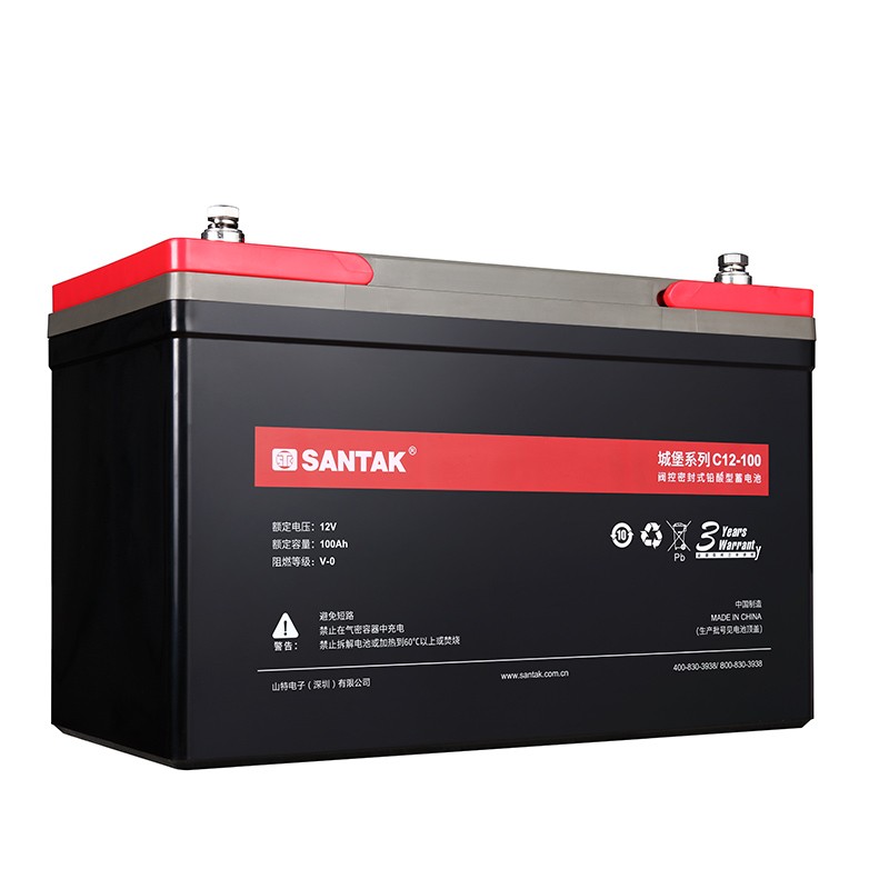 SANTAK山特蓄電池C12-100直流系統(tǒng)12V100AH配電柜使用