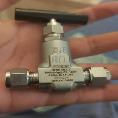 NFSS-ML10-8卡套針型閥、FITOK美國飛托克不銹鋼卡套針閥