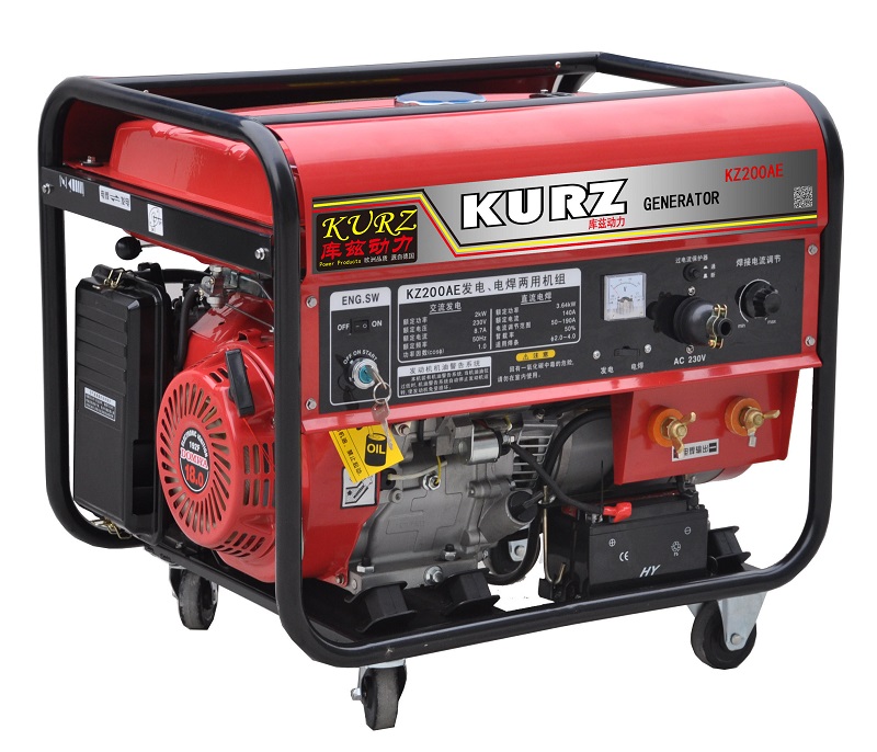 庫茲KURZ250A汽油發(fā)電電焊機電焊兩用機KZ250AE